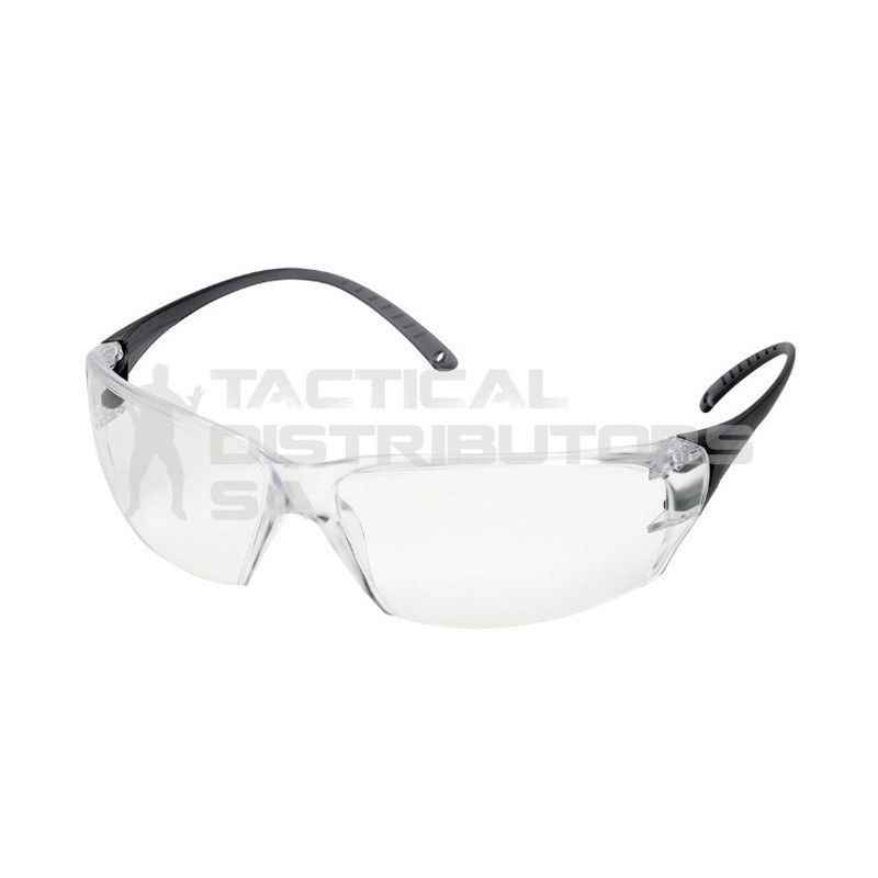 Elvex Helium 18 Milo Safety Glasses Af Pc Lens Grey Ergofit Temples Clear Tactical