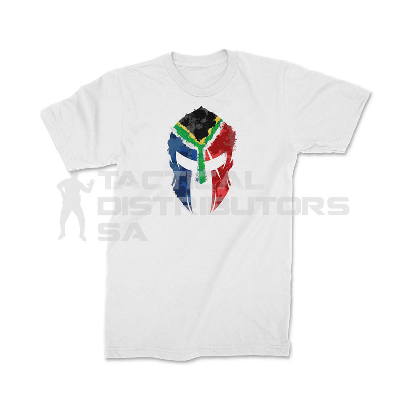 TON "SA Flag Spartan" Unisex Premium T-Shirt - White